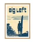 Retro Print | Surf Flinders Big Left | Australia